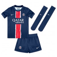 Paris Saint-Germain Willian Pacho #51 Hemmaställ Barn 2024-25 Korta ärmar (+ Korta byxor)